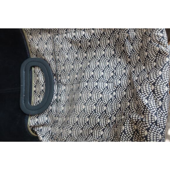 Moda Luxe Suede Leather Backpack with Gold Hardware Chic Modern Profile - Picture 10 of 10